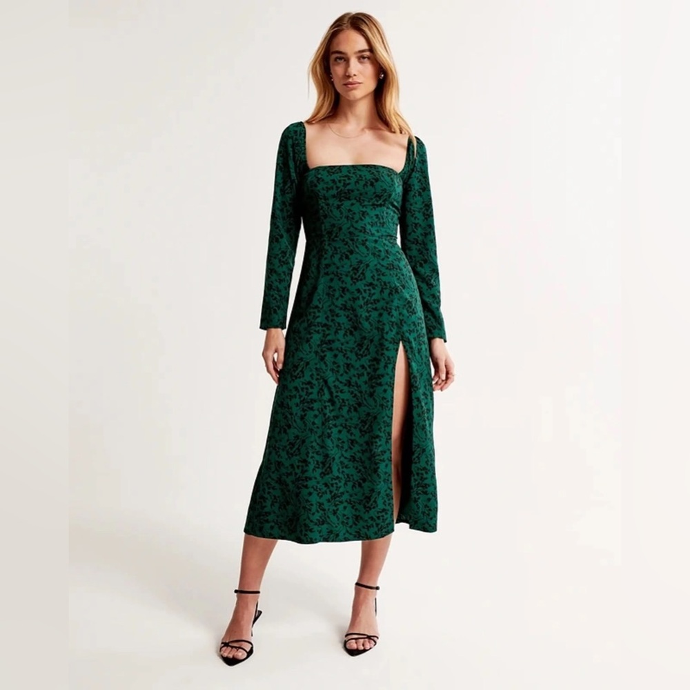 New Abercrombie Midi Maxi Dress Sz Medium Tall $120 msrp